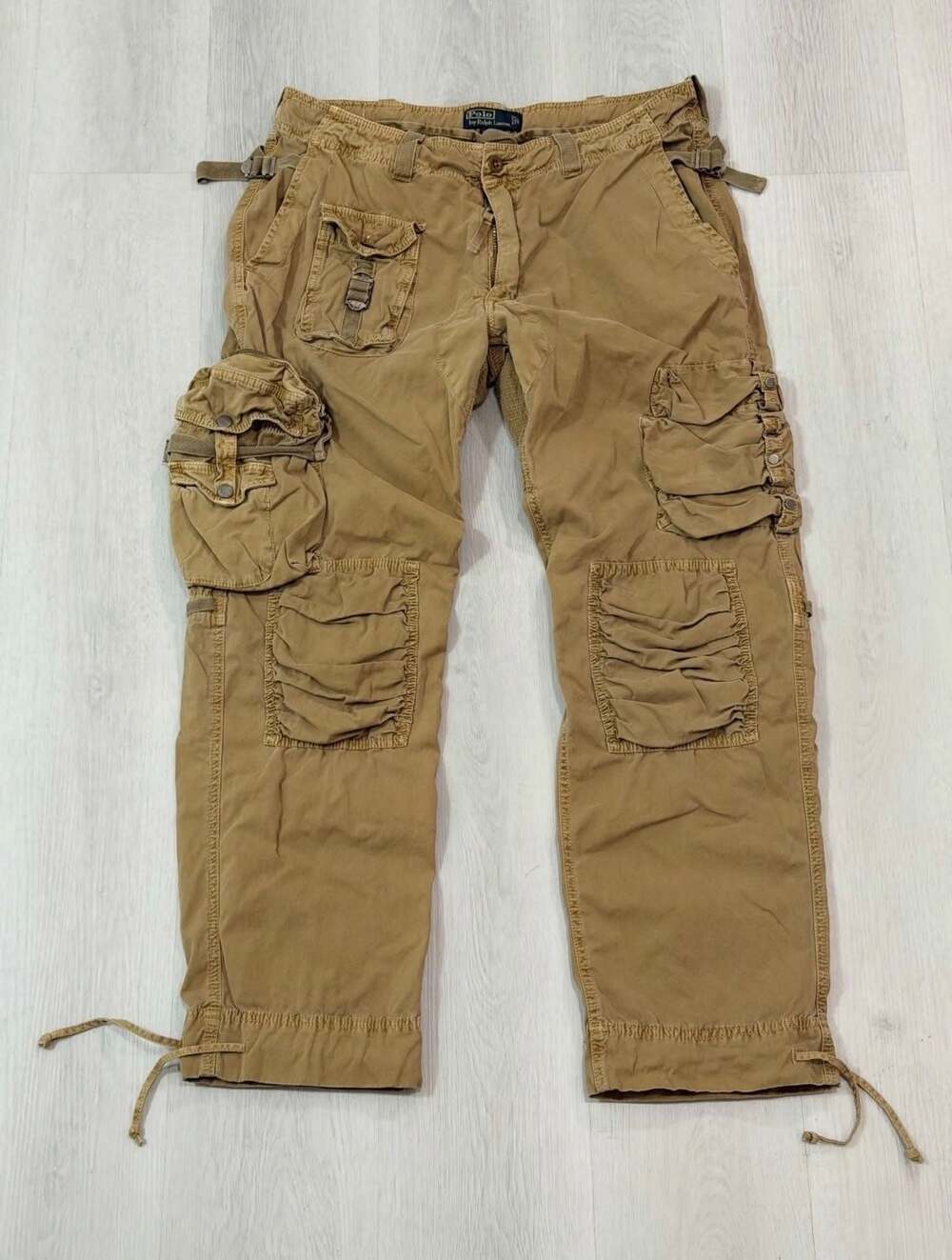 Vtg Polo Ralph Lauren Paratrooper Utility Tactical Cargo Pants Military Brown